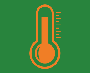 Illustration af høj temperatur