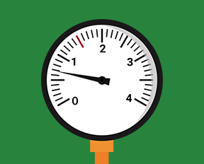 Illustration af manometer