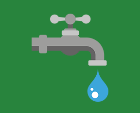 Illustration af dryppende vandhane