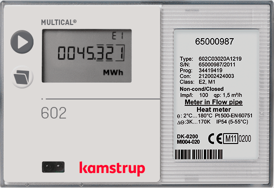 Billede af måler fra Kamstrup, Multical 602