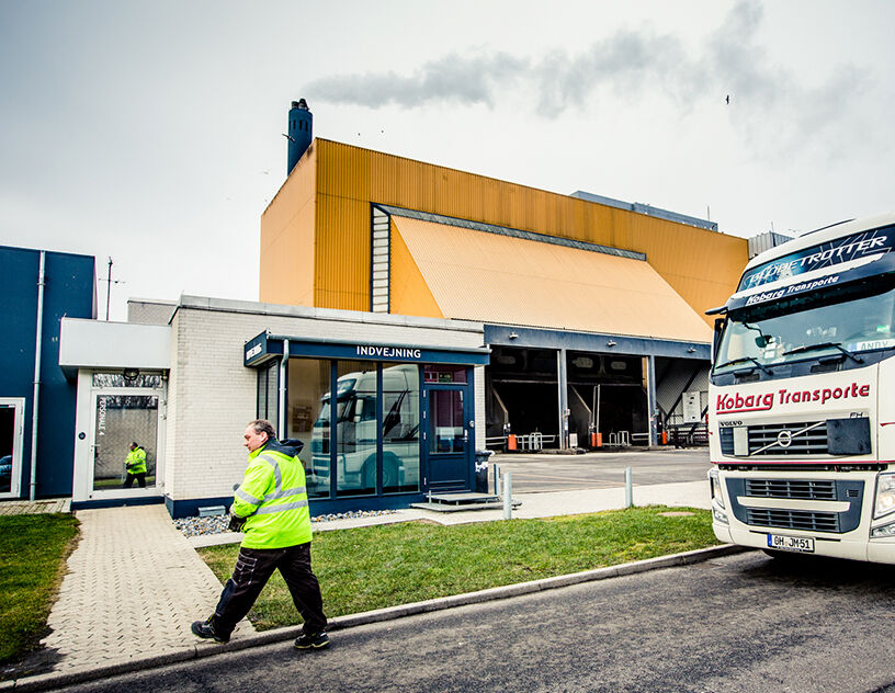 Billede af indvejningen og AffaldPlus Affaldsenergi