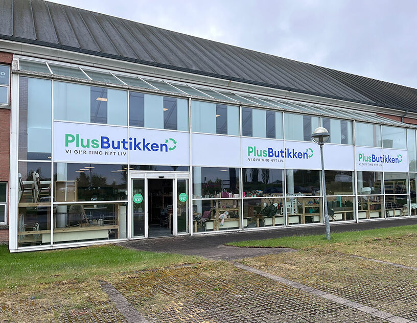 Indgangen til PlusButikken Næstved Nord