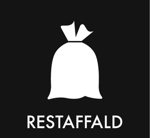 Piktogram for restaffald