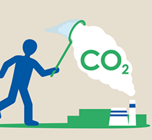 Illustration af CO2-fangst