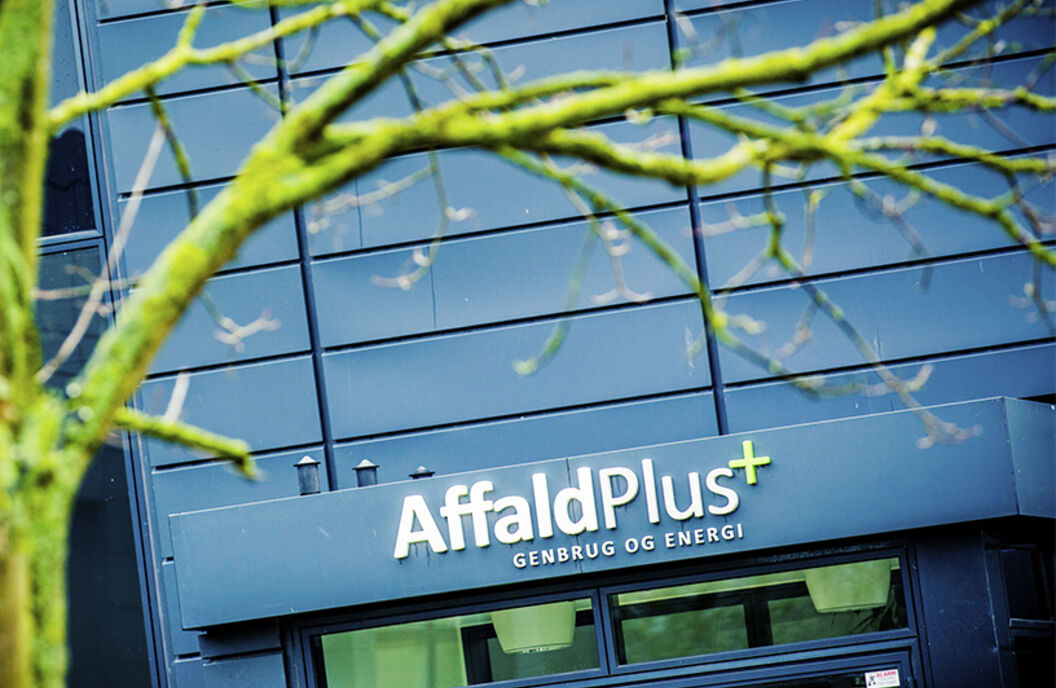 Billede af indgangen til AffaldPlus' administration