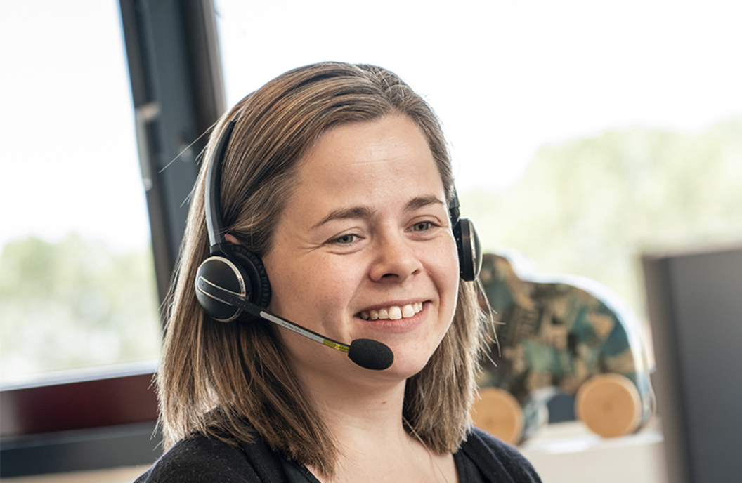 Billede af receptionist