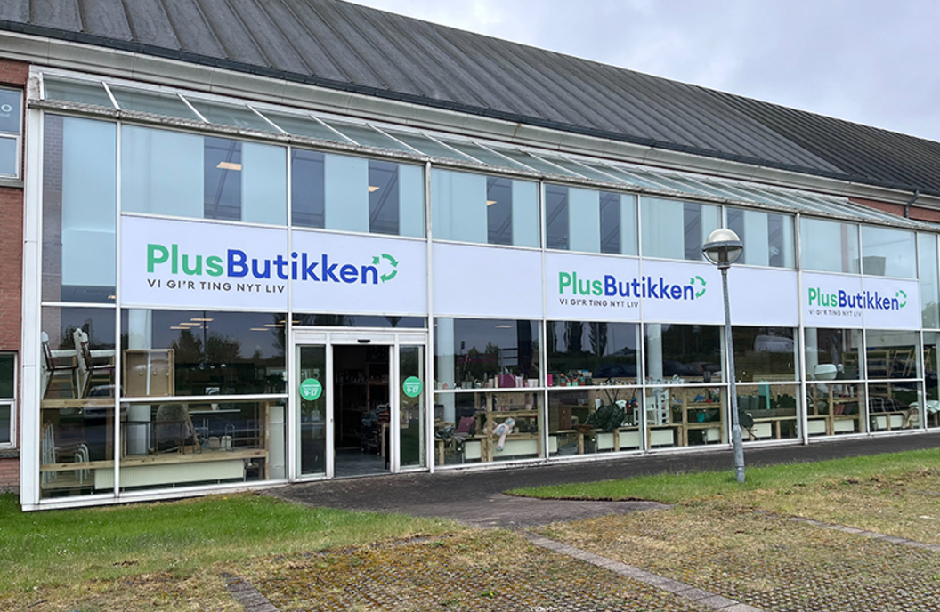 Indgangen til PlusButikken Næstved Nord