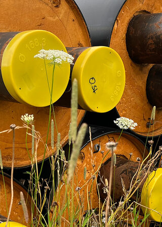 Billede af fjernvarmerør