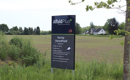 Billede af indkørslen til Karise Haveaffald