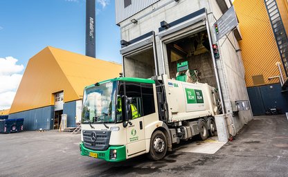 Billede af aflæsning af madaffald